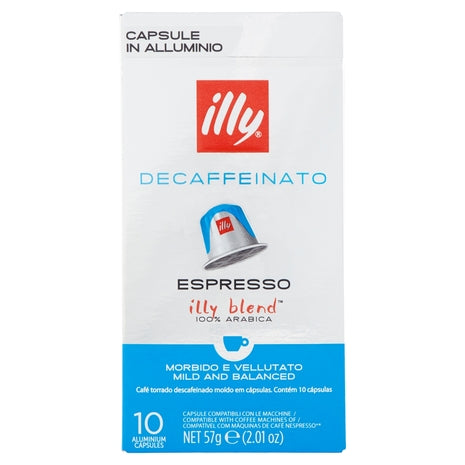 Illy kafijas kapsulas bez kofeīna espresso x10 (savietojamas ar Nespresso)