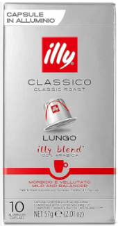 Illy kavos kapsulės Lungo  x10 (Suderinamas su Nespresso)